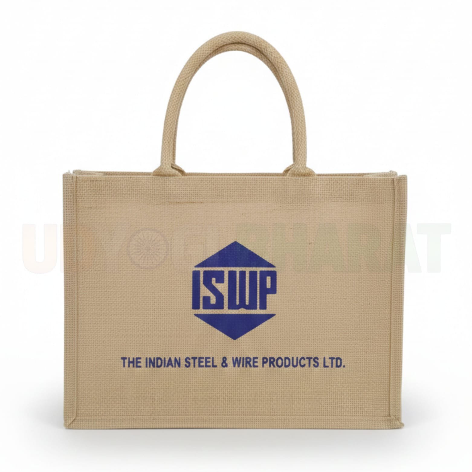 Multipurpose Waterproof Unisex Jute Lunch Bag - peacock- Waterproof Lunch Bag (Beige, 5 L)