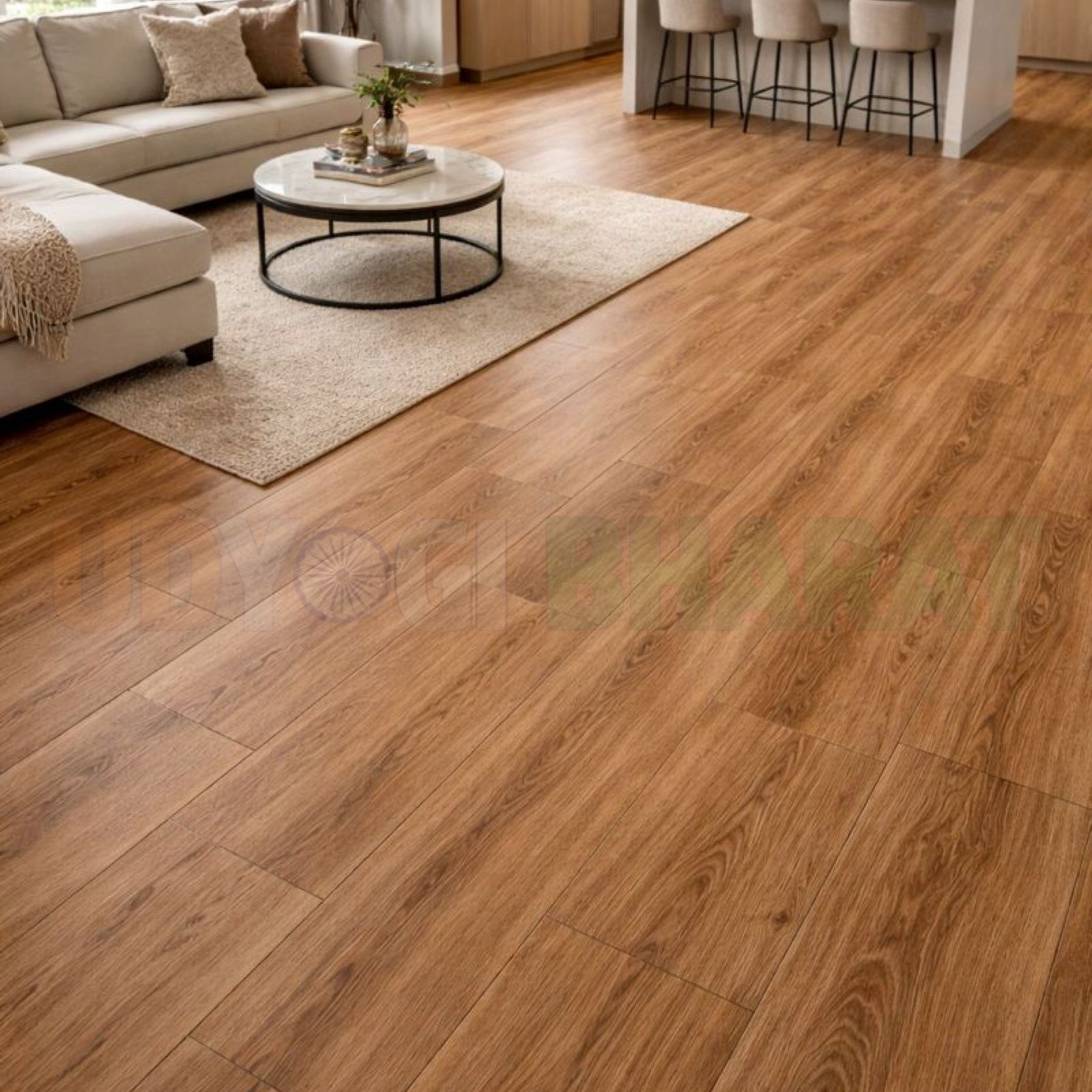 Floor/Interlocking Sound Insulated Flooring Plank/Click N Lock Wooden Flooring for Livingroom/Kitchen