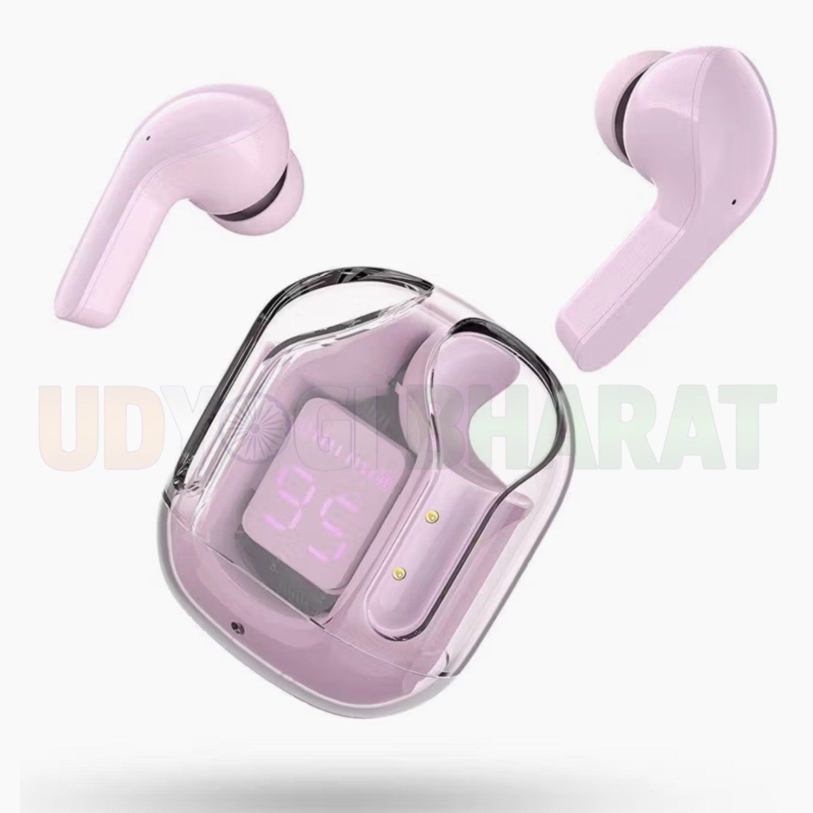 Tango w/ 50Hrs Playtime, AI-ENC Calls, Custom EQ, App Support, BTv6.0 Bluetooth Headset (Lilac, True Wireless)
