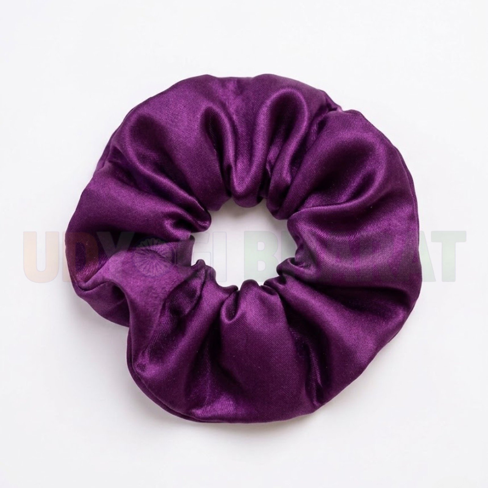 Purple Satin SCRUNCHIES