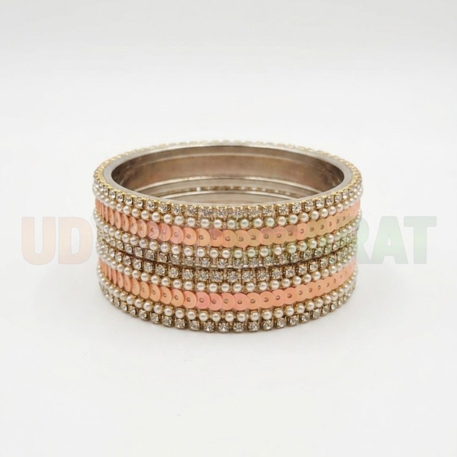 Silk Thread Daimond Pearl Chain Sequin Bangals