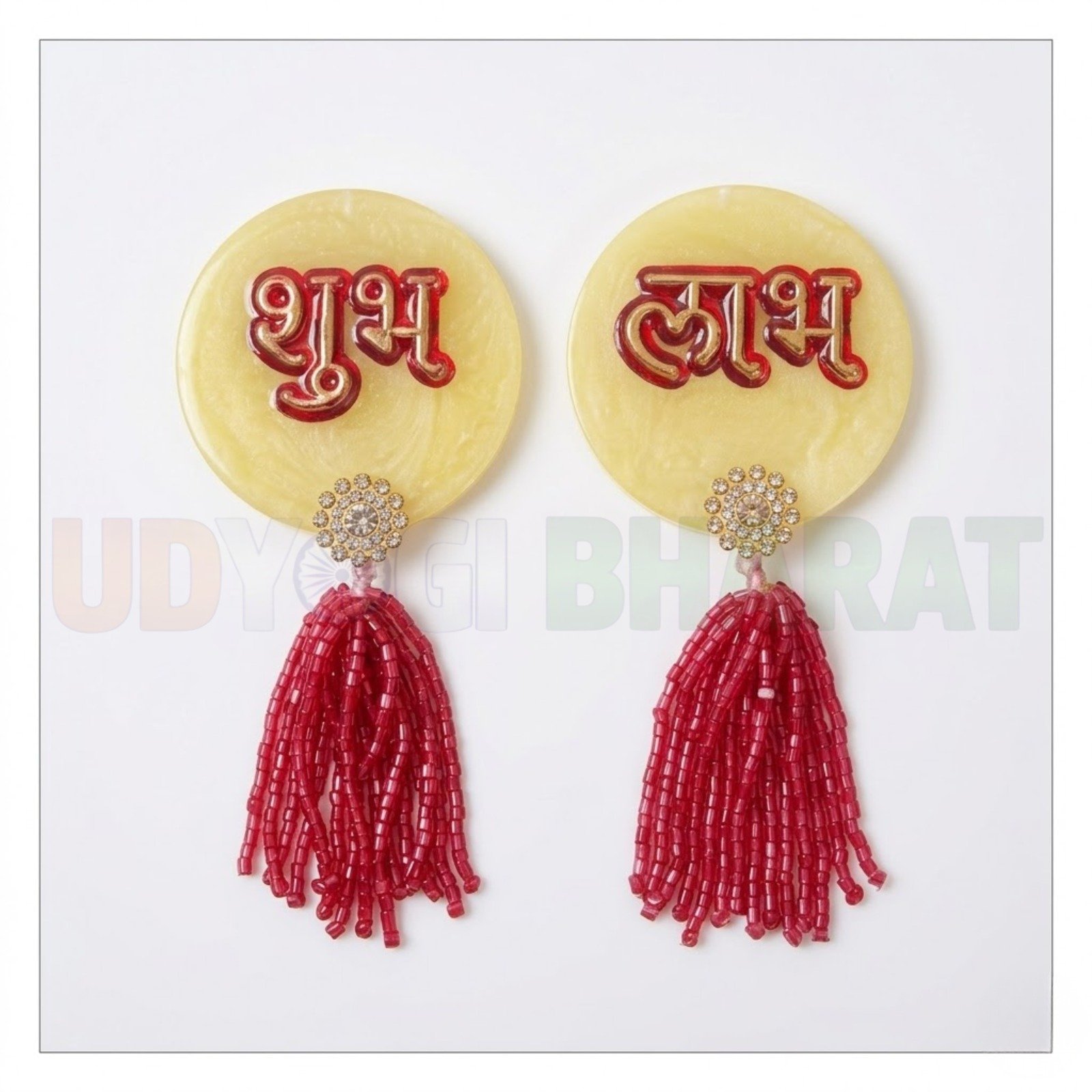 Wedding_earringRed Acrylic Drops & Danglers, Jhumki Earring