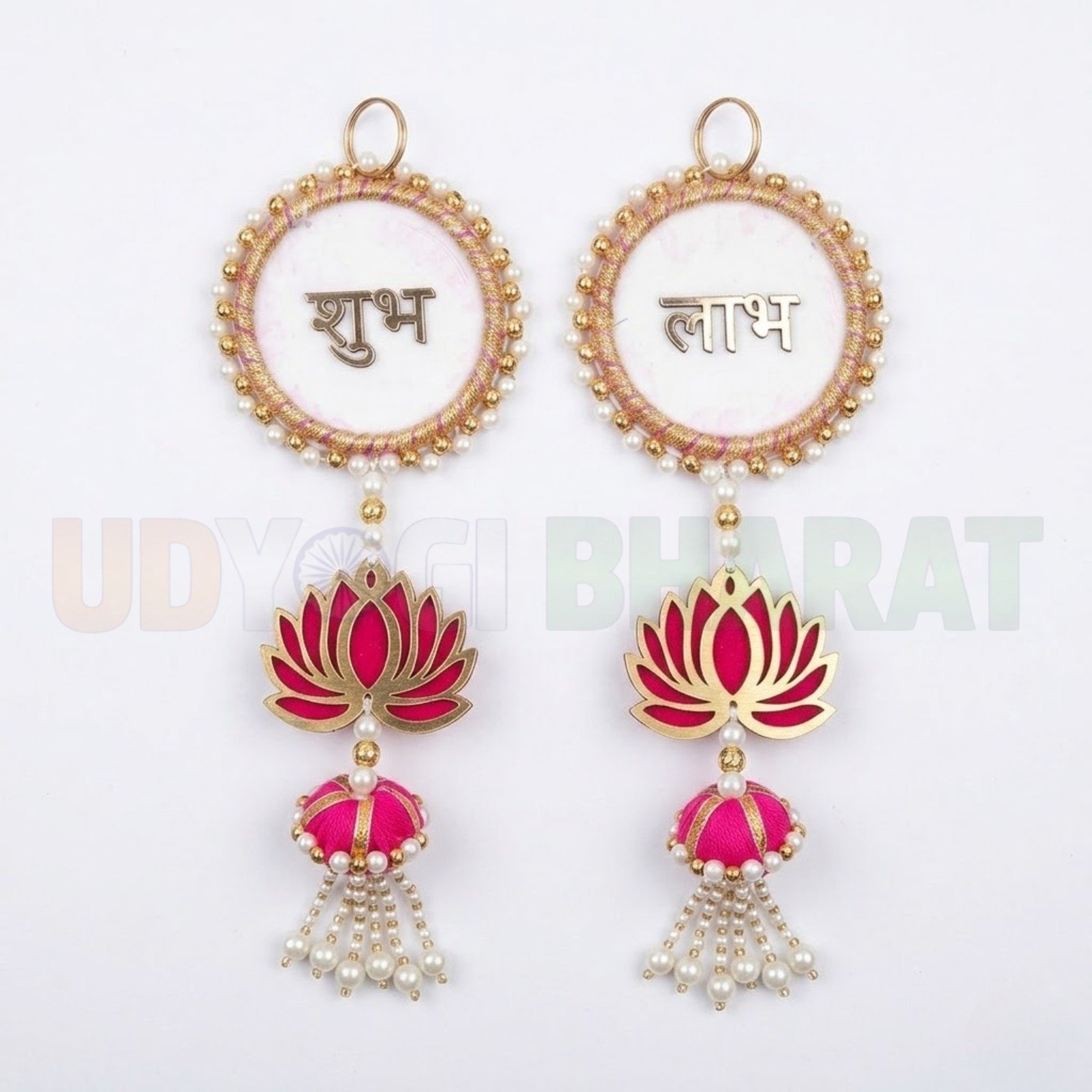 Shubh Labh Door Hanging for Diwali Floral Wall Hangings for Home Decoration Decorative Showpiece
