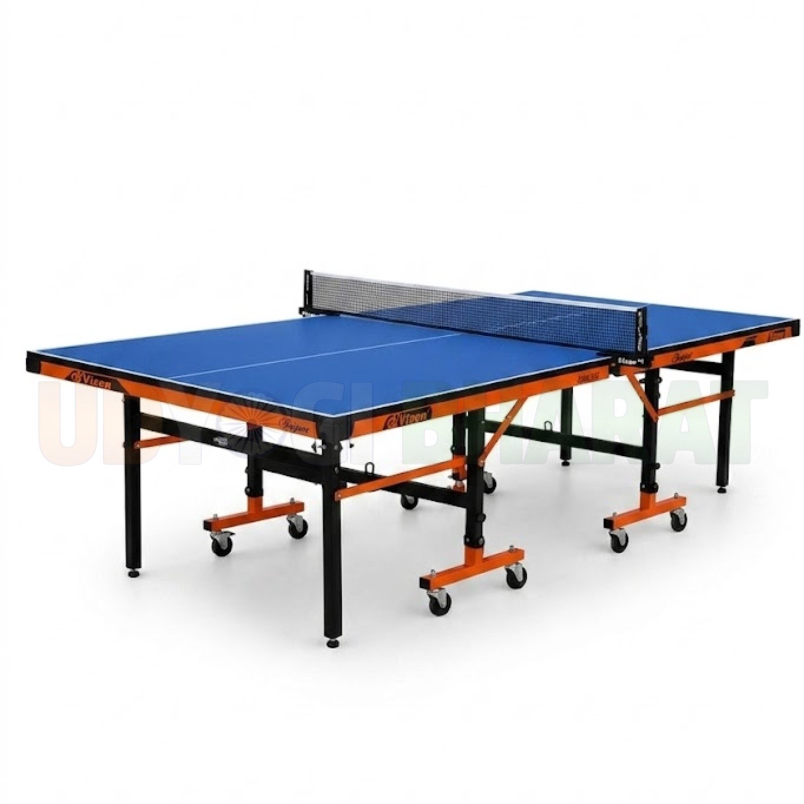 SUPERFAST PRO 9X5 TTFI Blue Rollaway Indoor Table Tennis Table (Blue)