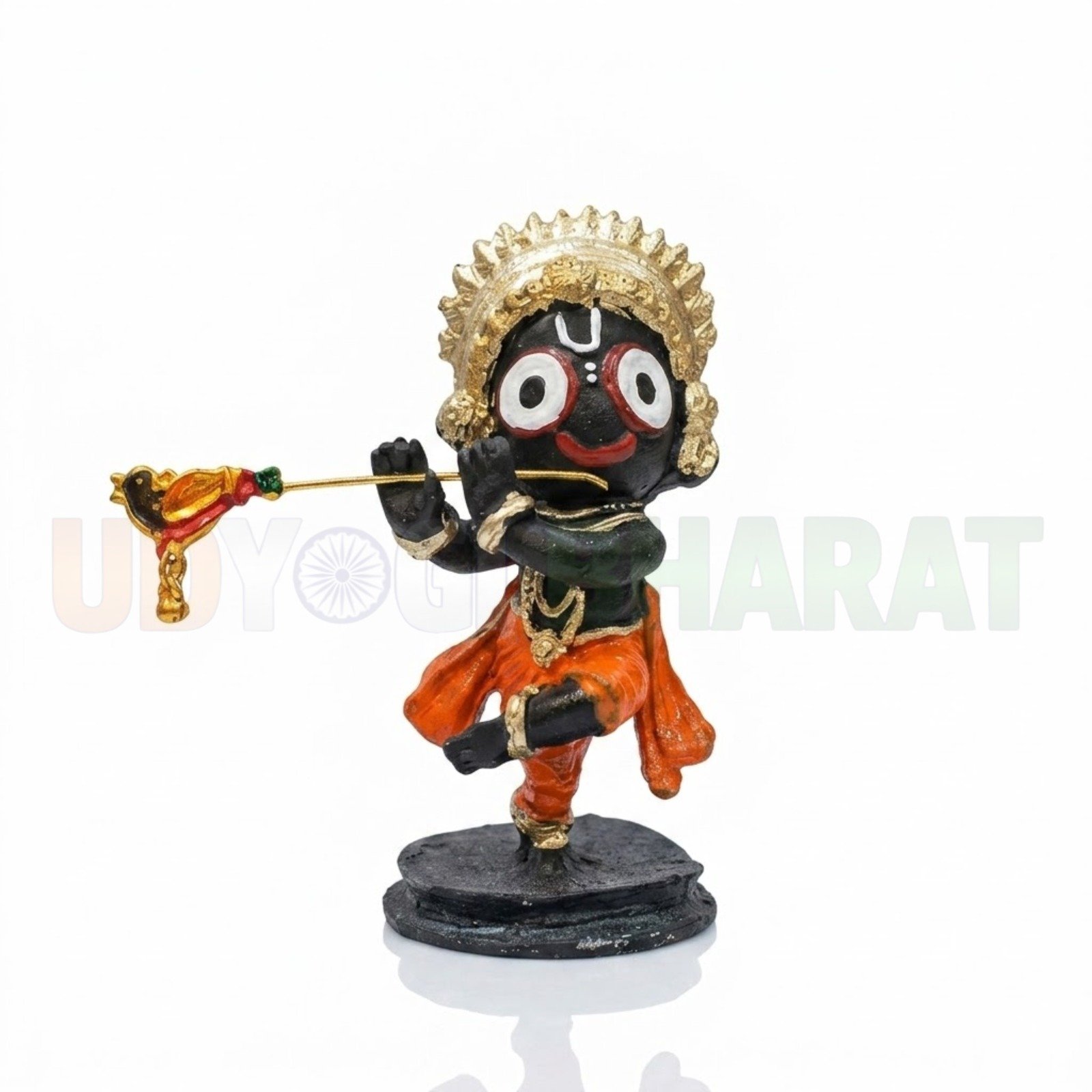 Bal Gopal Jagannath Flute Playing Idol / Mini Lord Jagannath Krishna Figurine