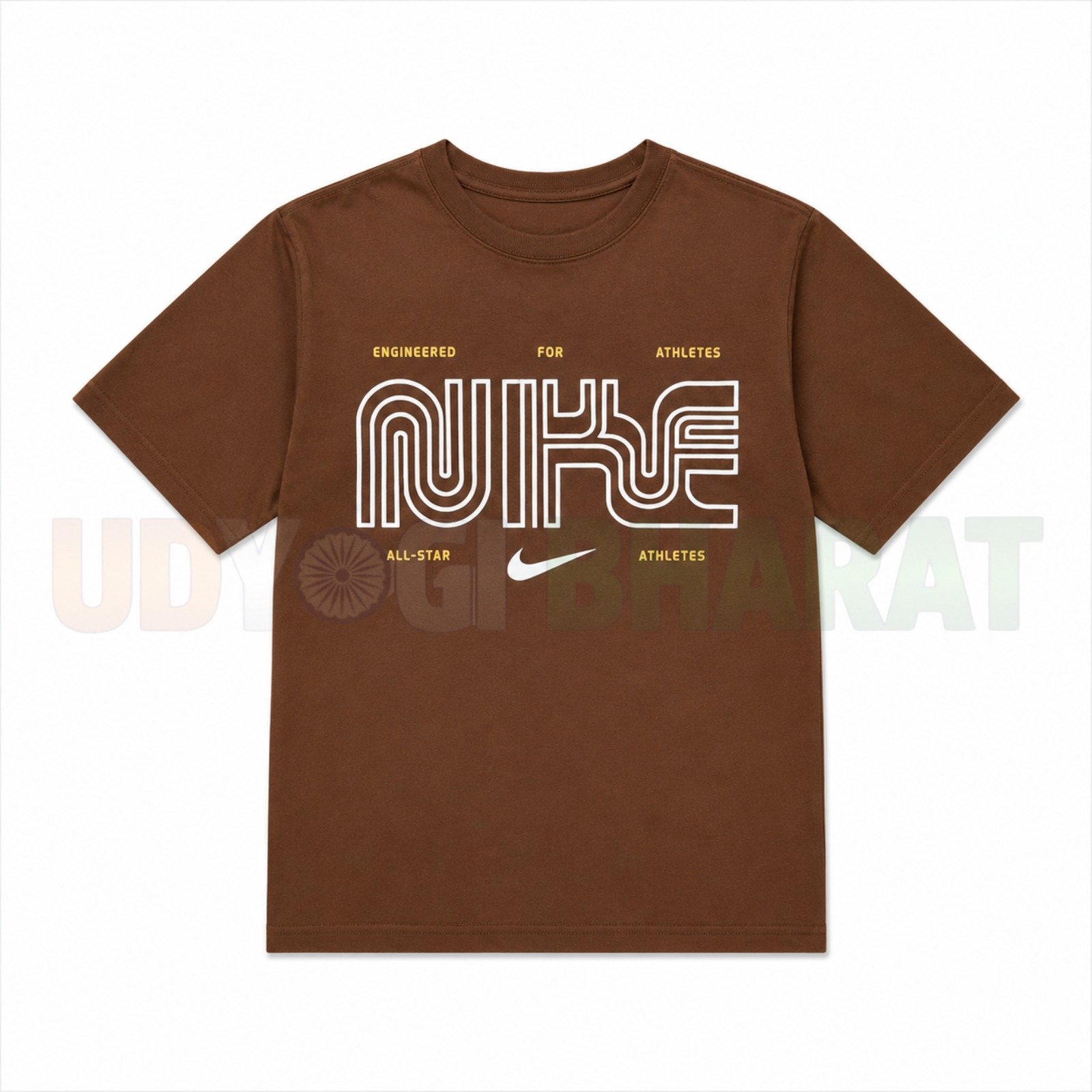 Nike Athletes Graphic Printed T-Shirt – Rust Brown