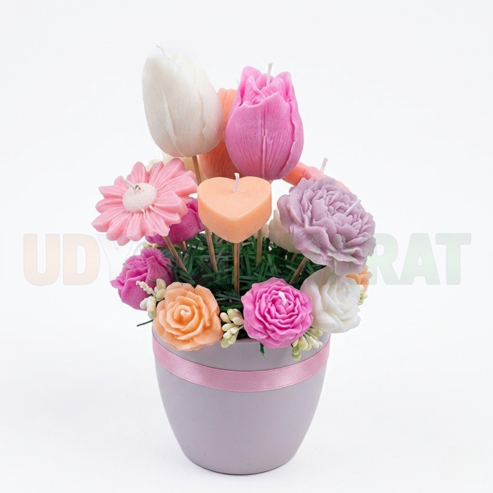 Blooming Garden Decorative Candle Bouquet